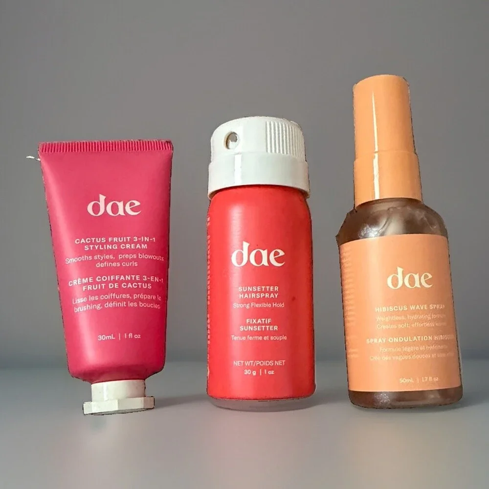 dae Hair Styling Set: Cactus Fruit 3-in-1 Cream, Hairspray, Wave Spray